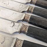 Antique ebony handle knives