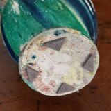 Antique glazed terracotta jug from Seminara Calabria, signed Ditto