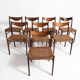 Lot de 8 chaises - A. Wahl Iversen - Glyngøre Stolefabrik - 1960