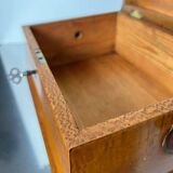 Historicism Box in Floral Ash Veneer and Rosewood, Austria, 1880s