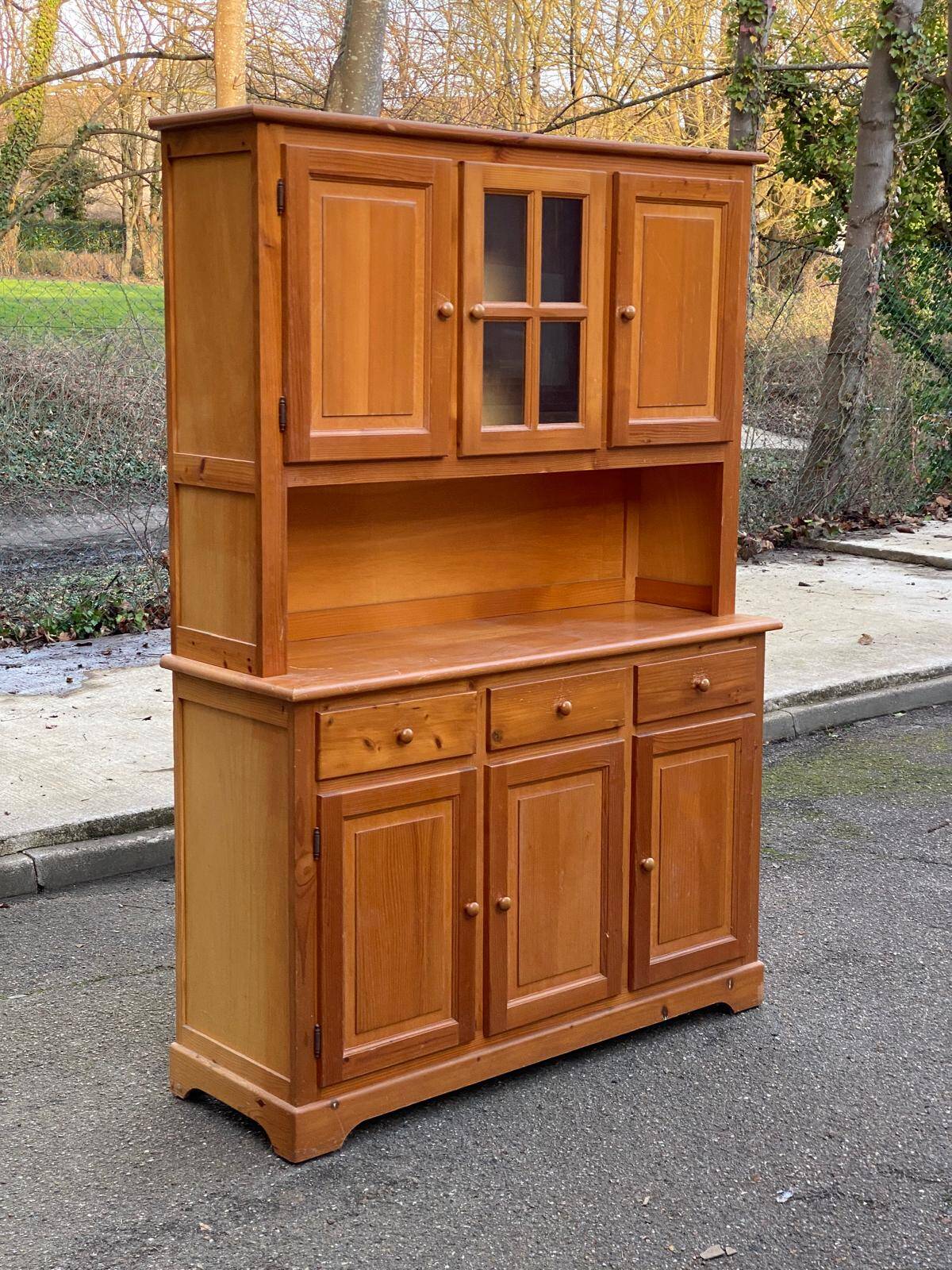 Scandinavian wardrobe in solid pine from the 1980s.