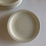 Set of 10 Havilland ivory modernist dessert plates 1960