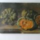 Painting, oil on canvas, still life with pumpkins, nineteenth