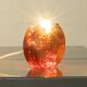 Sculptural table lamp by Doria Leuchten, space age, orange glass, Germany, 1970s