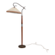 Osvaldo Borsani adjustable floor lamp brass & cherry wood 1950s