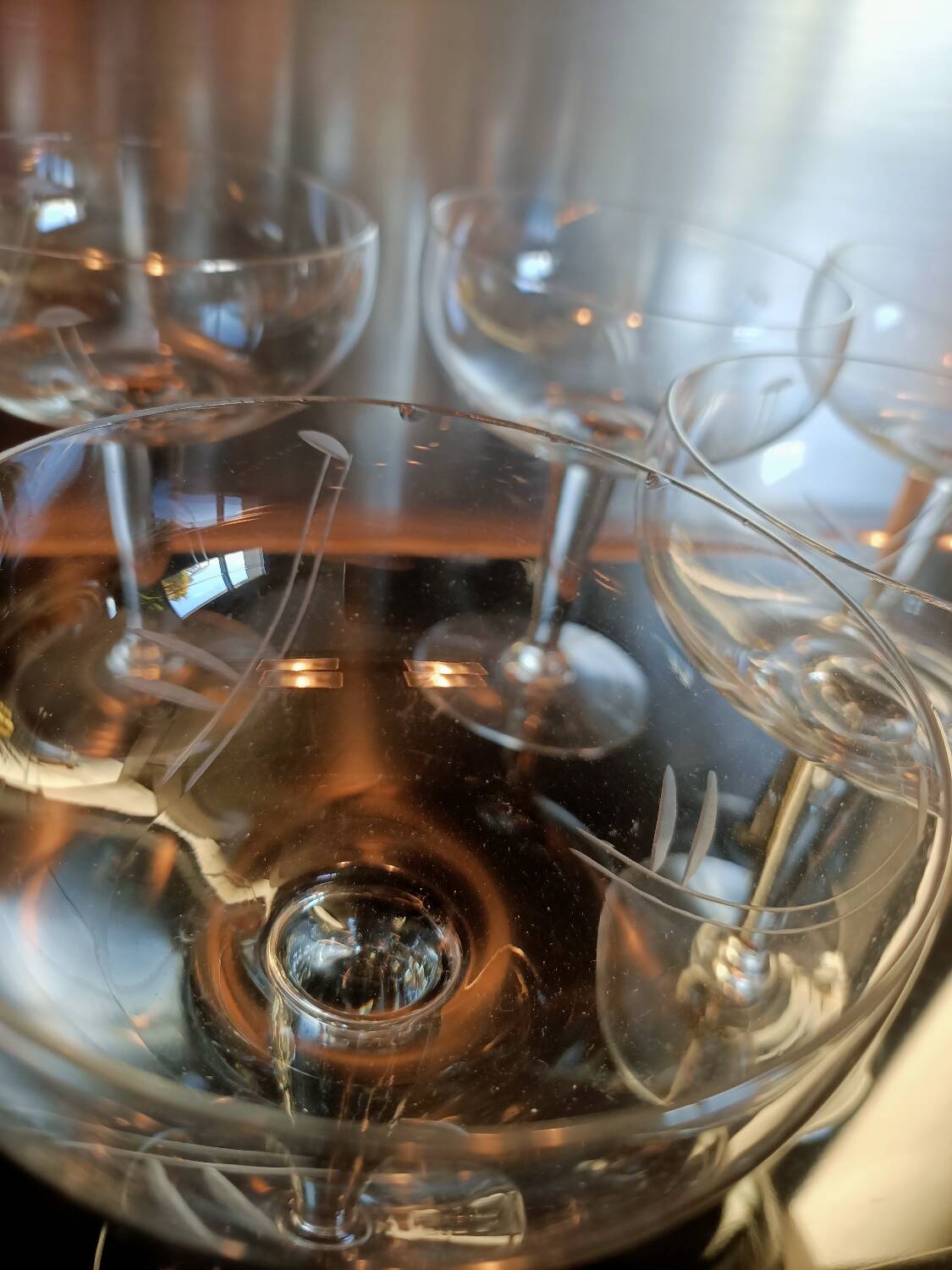 Charles X champagne glasses