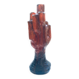 Mid-Century Cactus-Shaped Ceramic Candleholder, 1960s