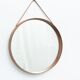 Round mirror by Uno & Östen Kristiansson for Luxus, 1950s