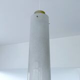 Large vintage glass pendant light, 60s