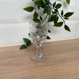 Verre à liqueur gravé