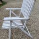 Fauteuil pliant de jardin à lattes de bois