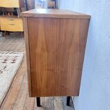 Scandinavian sideboard in walnut vintage 1960