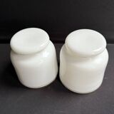 Paire de cache-pots – opaline de cristal - xixème