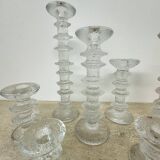 Set of 7 candle holders by Timo Sarpaneva for IIttala , 1970s