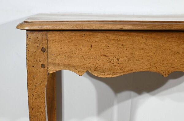 Table, bureau en noyer et merisier style Louis XV, début XIXème