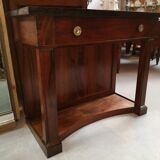 Console empire walnut and marble