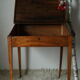 Old schoolboy walnut desk