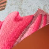 Vintage table lamp signed Louis Drimmer, glazed ceramic & lampshade