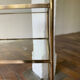 Table d’appoint laiton et verre