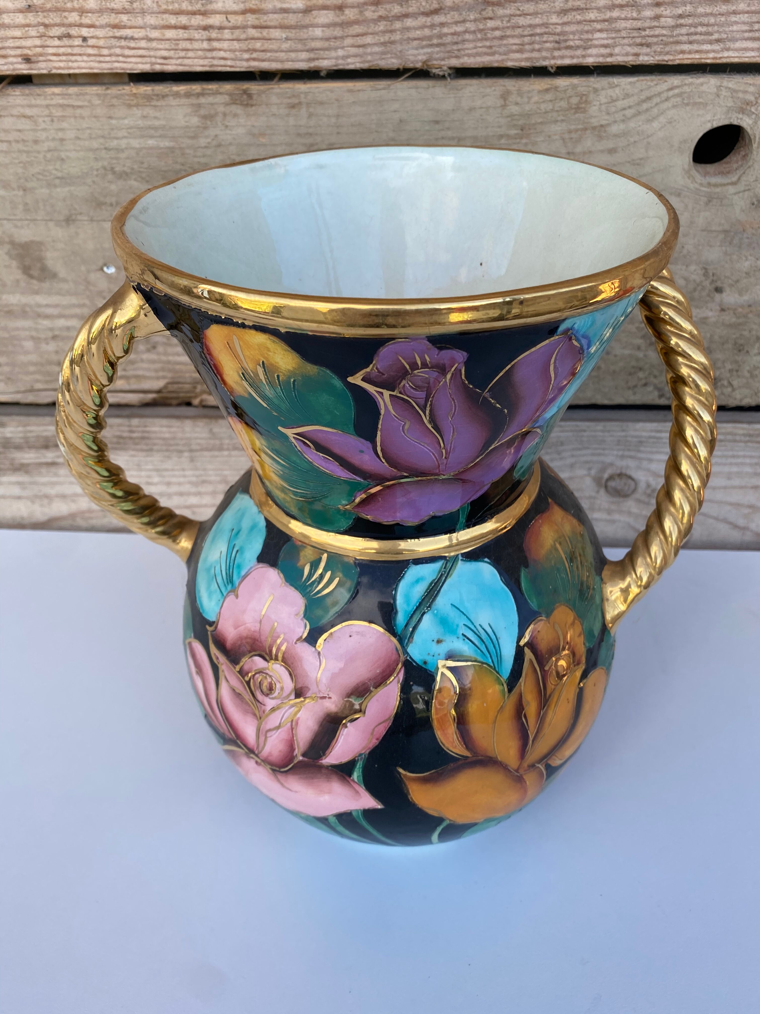 Vase vintage céramique 1960 Vallauris Selency