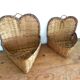Vintage rattan baskets to hang