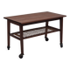 1970s, Danish side table, original very good condition, teak wood, rattan.