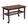 1970s, Danish side table, original very good condition, teak wood, rattan.