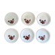 Set de 6 assiettes plates Sarreguemines décor Richemond