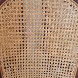 4 bamboo and cane chairs