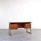 Mid-Century Danish Teak Executive Desk by Svend Åge Madsen for H.P. Hansen,