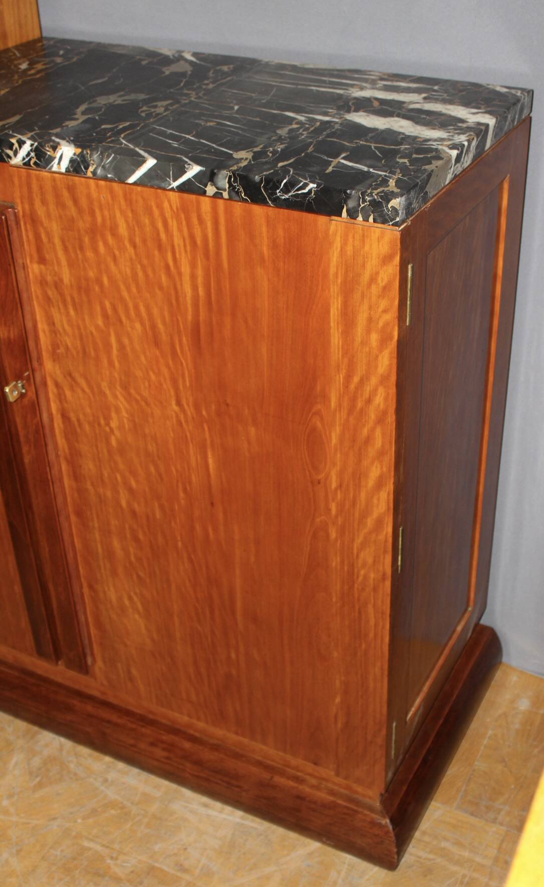 Art Deco mahogany enfilade, attributed to André Sornay around 1930.