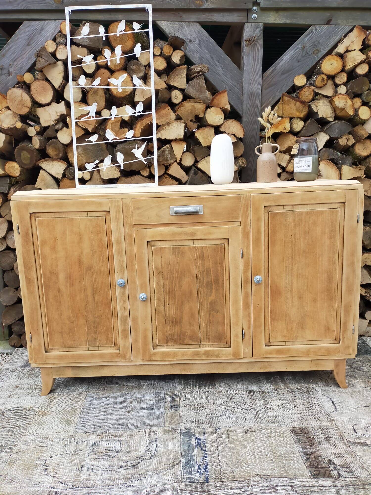 Solid beech sideboard