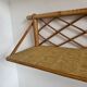 Pair of rattan shelves, 1950s/60s
