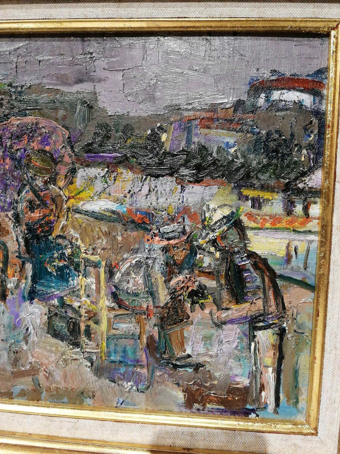 Painting “the dog shearer” by René Hamiot