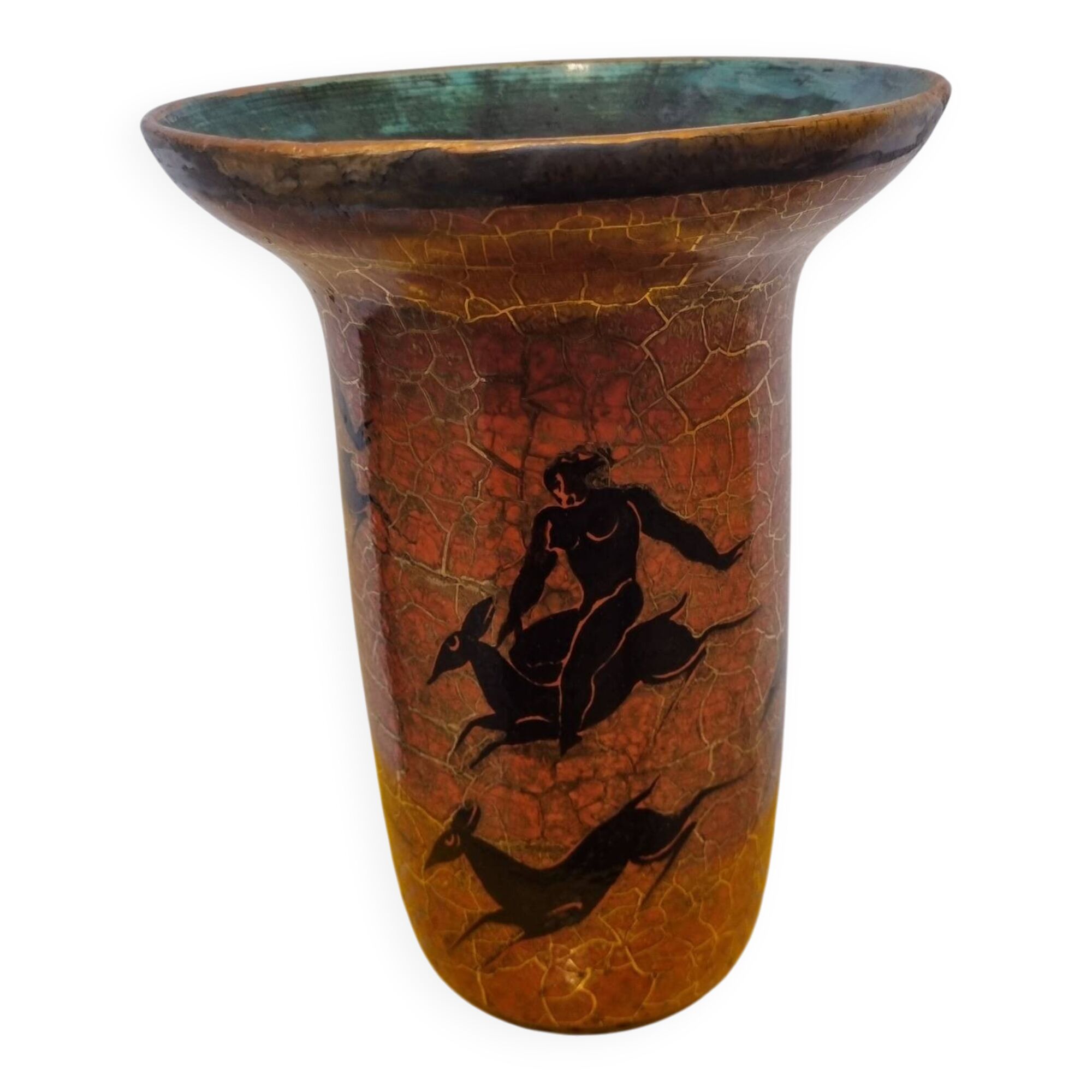 J.Mayodon ceramic vase, 27cm
