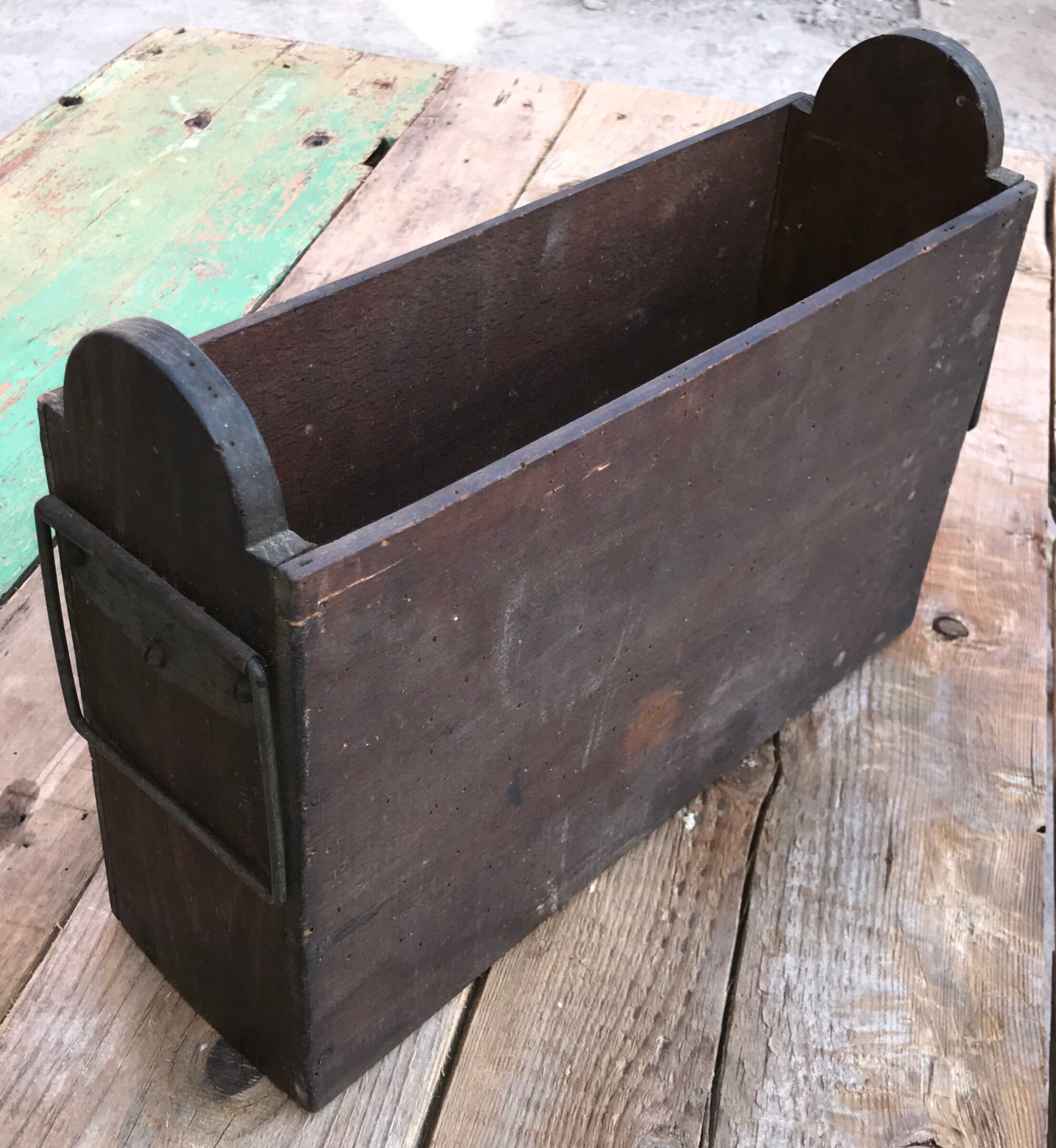 Wooden magazine holder