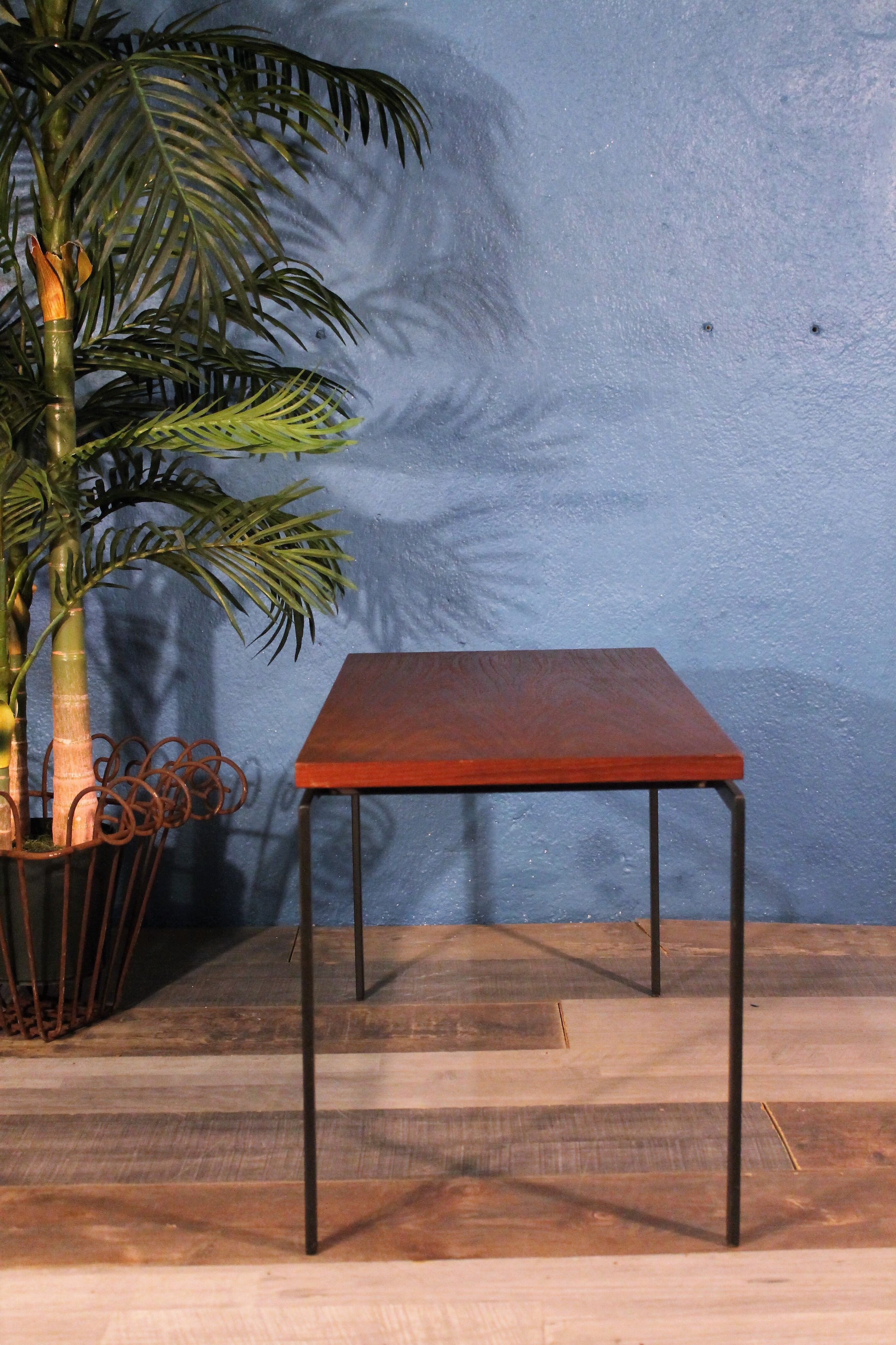 Metal & wood coffee table 1950