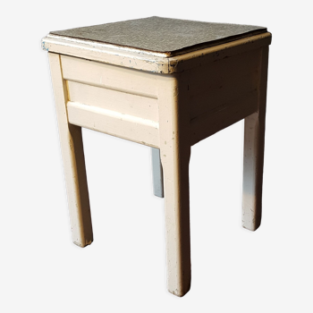 Tabouret coffre d'atelier