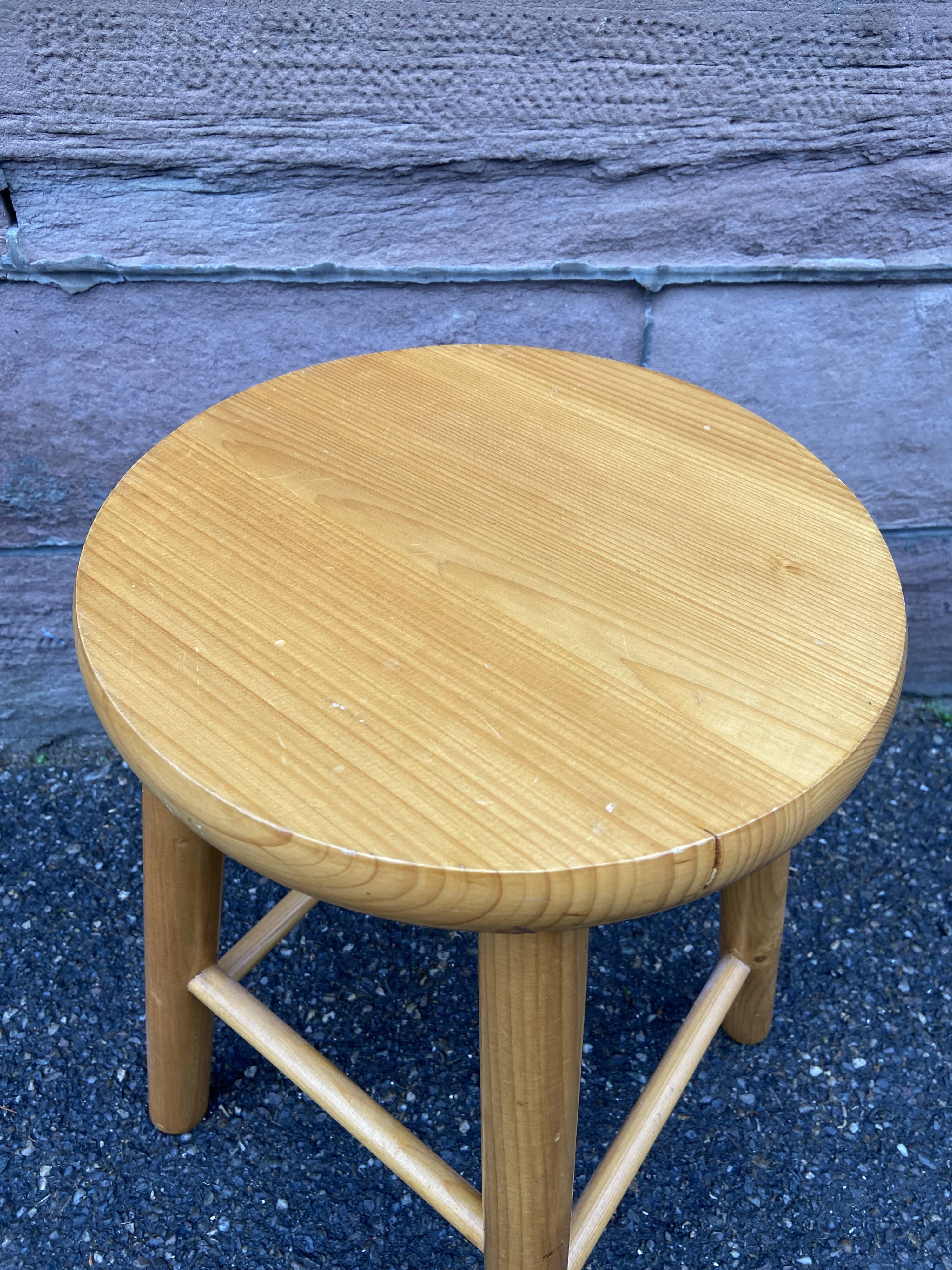 Vintage pine stool