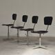 1 adjustable industrial chair metal Czechoslovakia 1960