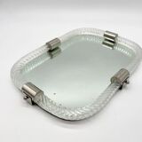 Venetian "dishcloth" mirror in Murano glass, 1960s