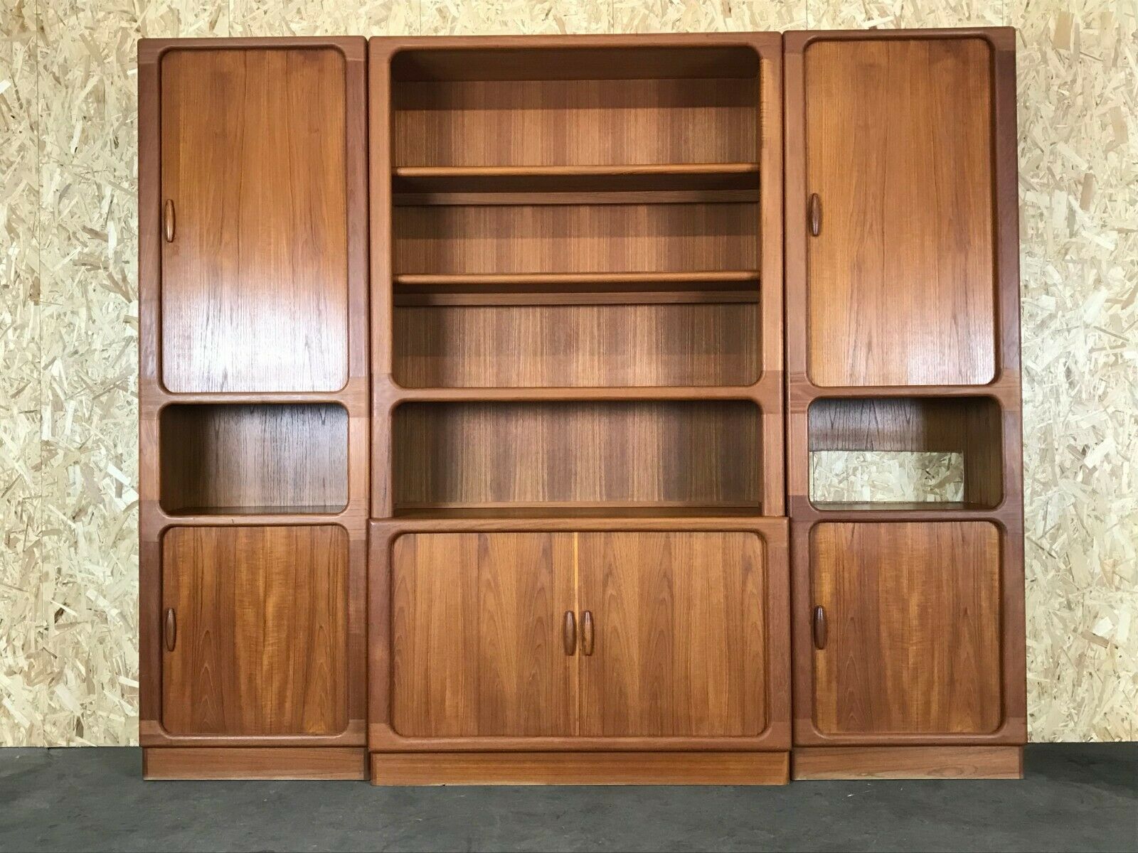 70s Dyrlund teak shelf wall unit Danish Modern Design Denmark