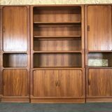 70s Dyrlund teak shelf wall unit Danish Modern Design Denmark