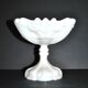 Opaline de Vallerysthal chalice cup Art Nouveau 1910 white opaline H16cm