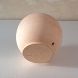 Unglazed ceramic ball vase