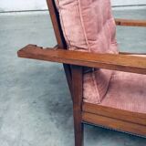 Dutch Art Deco Modernist Reclining Grand Armchair, Netherlands, 1920s