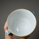 Old Limoges porcelain bowl/pot, hand-painted, M. Carpezat, 1900-1930