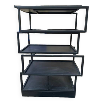 Designer metal shelf bookcase