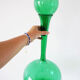 Italian bottle or decanter in green blown glass empoli