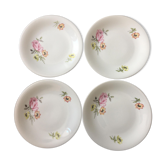 Assiettes à dessert vintage en porcelaine